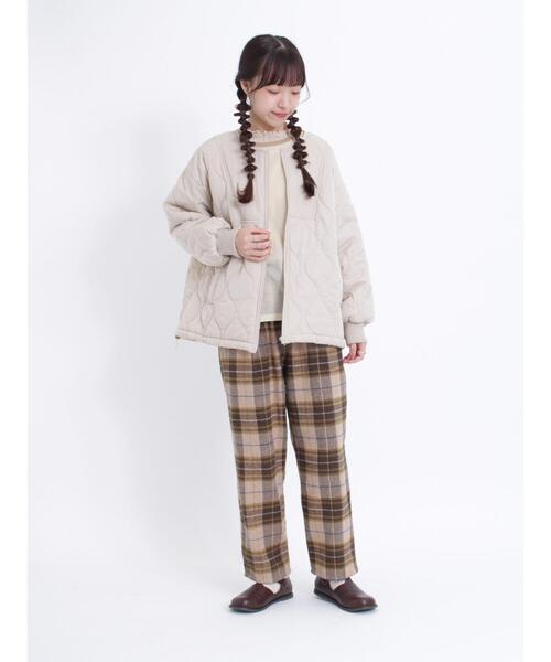 Samansa Mos2（サマンサ モスモス）の「◎ラグランスリーブシアーニット（ニット/セーター・レディース・ブラック/ベージュ/グリーン/ブラウン・F）」の9枚目の写真