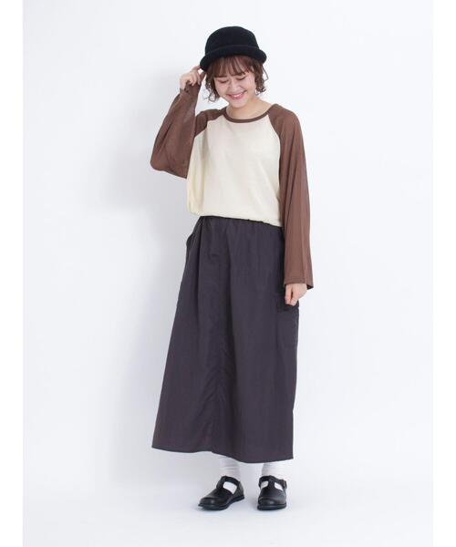 Samansa Mos2（サマンサ モスモス）の「◎ラグランスリーブシアーニット（ニット/セーター・レディース・ブラック/ベージュ/グリーン/ブラウン・F）」の10枚目の写真