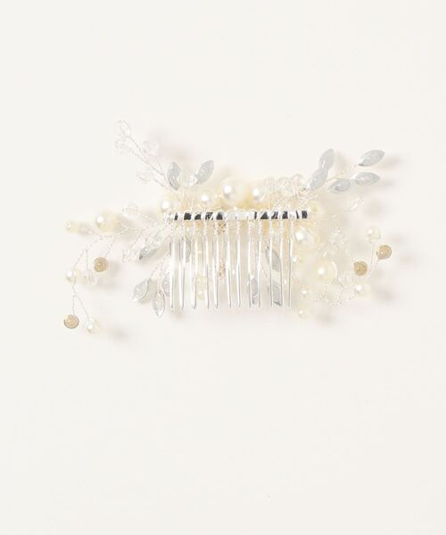 Cupid Heart(キューピッドハート)の「【Cupid Heart】結婚式アクセ!ビジュー&パールヘアコーム(バレッタ/ヘアクリップ・レディース・シルバー・MEDIUM)」の15枚目の写真