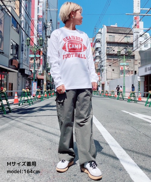GREEN BOWL Heavy Weight L/S T-shirts(SEA FARER柄)(Tシャツ/カットソー)|GREEN BOWL(グリーンボウル) GREEN BOWL Heavy Weight L/S T-shirts(SEA FARER柄)(Tシャツ/カットソー)|GREEN BOWL(グリーンボウル)