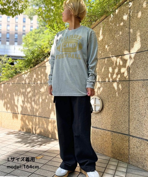 GREEN BOWL Heavy Weight L/S T-shirts(SEA FARER柄)(Tシャツ/カットソー)|GREEN BOWL(グリーンボウル) GREEN BOWL Heavy Weight L/S T-shirts(SEA FARER柄)(Tシャツ/カットソー)|GREEN BOWL(グリーンボウル)