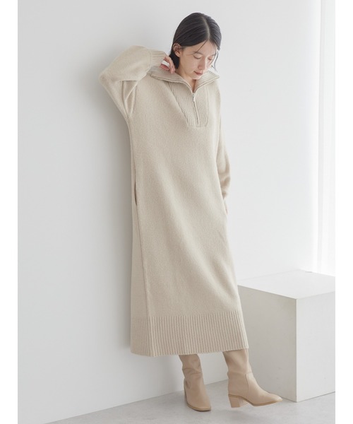 AMERICAN HOLIC（アメリカンホリック）の「ハーフZIPニットワンピース