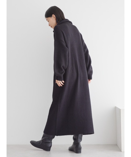 AMERICAN HOLIC（アメリカンホリック）の「ハーフZIPニットワンピース（ワンピース・レディース・ブラック/モカ/グレイッシュベージュ・M/L）」の16枚目の写真