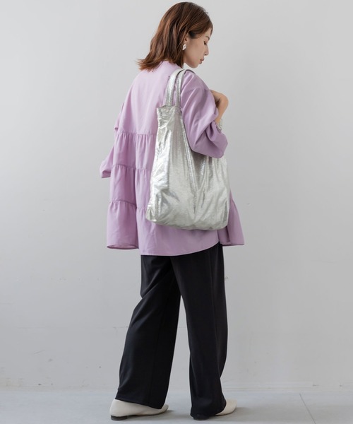 フェリシモMama（フェリシモママ）の「Ｍｏｒｅｄｄｅ　マタニティから産後も使える　ストレッチストレートパンツ（マタニティウェア/グッズ・レディース・モカ/ライトイエロー/ブラック・MEDIUM/LARGE/X-LARGE/XX-LARGE）」の13枚目の写真