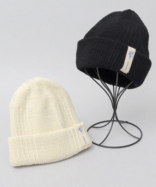 MILLER（ミラー）の「モールニット ニット帽（ニットキャップ/ビーニー・レディース・ブラック/オフホワイト・FREE）」の9枚目の写真