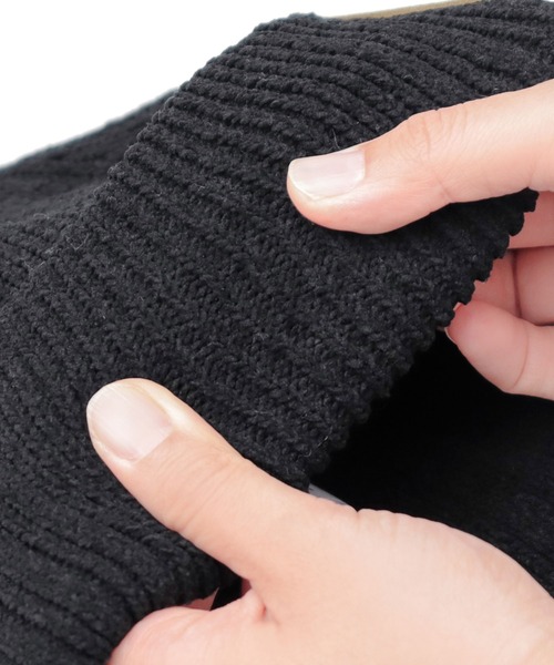 MILLER（ミラー）の「モールニット ニット帽（ニットキャップ/ビーニー・レディース・ブラック/オフホワイト・FREE）」の13枚目の写真