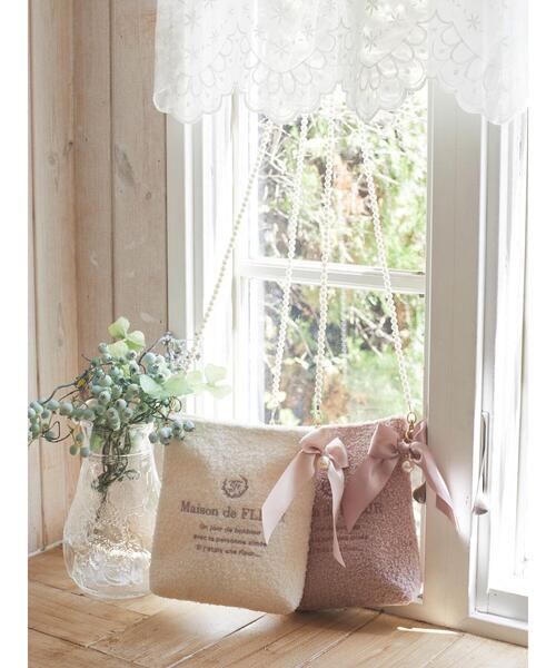 Maison de FLEUR（メゾンドフルール）の「ボアミニショルダーバッグ（ショルダーバッグ・レディース・ピンク系その他3/アイボリー・FREE）」の12枚目の写真