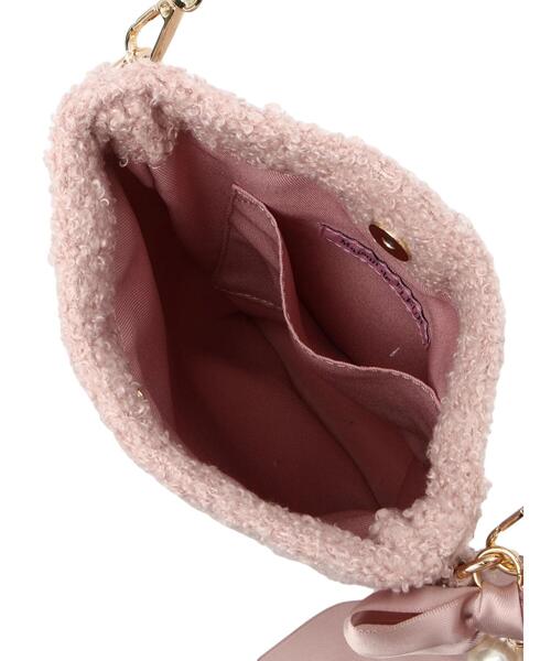 Maison de FLEUR（メゾンドフルール）の「ボアミニショルダーバッグ（ショルダーバッグ・レディース・ピンク系その他3/アイボリー・FREE）」の4枚目の写真