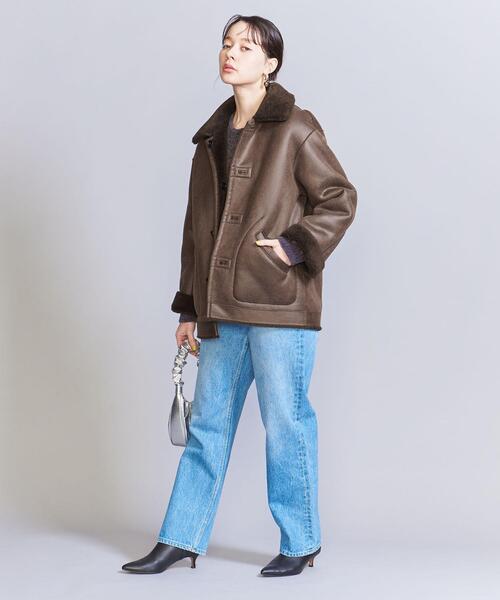 BEAUTY&YOUTH UNITED ARROWS（ビューティーアンドユースユナイテッドアローズ）の「フェイクムートン リバーシブル ボア ブルゾン（ブルゾン・レディース・ダークブラウン・M/S）」の5枚目の写真