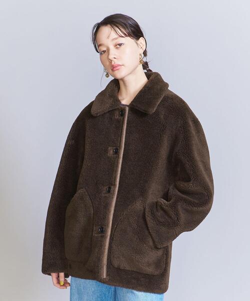 BEAUTY&YOUTH UNITED ARROWS（ビューティーアンドユースユナイテッドアローズ）の「フェイクムートン リバーシブル ボア ブルゾン（ブルゾン・レディース・ダークブラウン・M/S）」の10枚目の写真