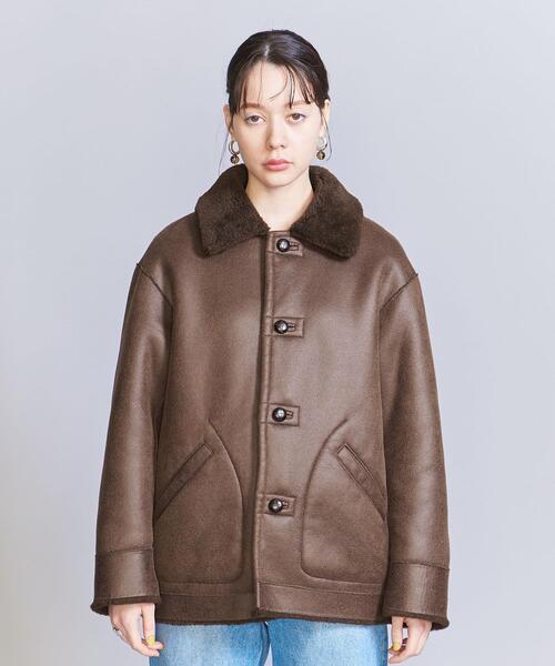 BEAUTY&YOUTH UNITED ARROWS（ビューティーアンドユースユナイテッドアローズ）の「フェイクムートン リバーシブル ボア ブルゾン（ブルゾン・レディース・ダークブラウン・M/S）」の12枚目の写真