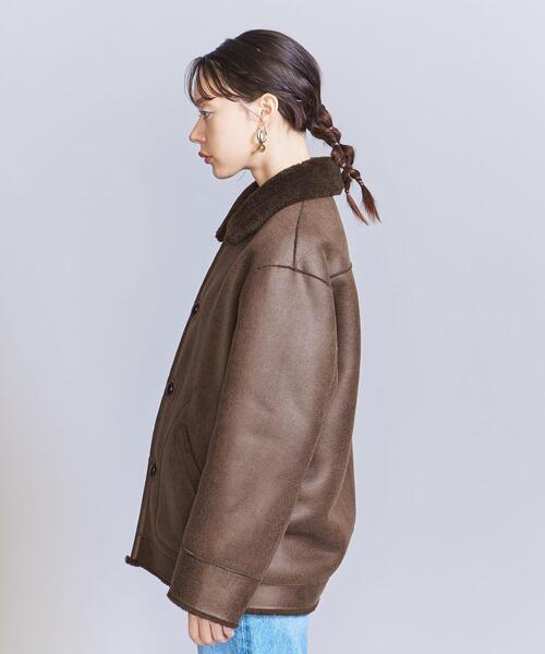 BEAUTY&YOUTH UNITED ARROWS（ビューティーアンドユースユナイテッドアローズ）の「フェイクムートン リバーシブル ボア ブルゾン（ブルゾン・レディース・ダークブラウン・M/S）」の13枚目の写真