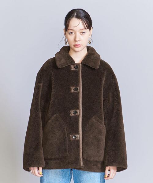 BEAUTY&YOUTH UNITED ARROWS（ビューティーアンドユースユナイテッドアローズ）の「フェイクムートン リバーシブル ボア ブルゾン（ブルゾン・レディース・ダークブラウン・M/S）」の15枚目の写真