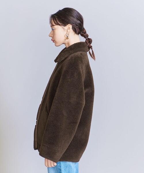 BEAUTY&YOUTH UNITED ARROWS（ビューティーアンドユースユナイテッドアローズ）の「フェイクムートン リバーシブル ボア ブルゾン（ブルゾン・レディース・ダークブラウン・M/S）」の16枚目の写真