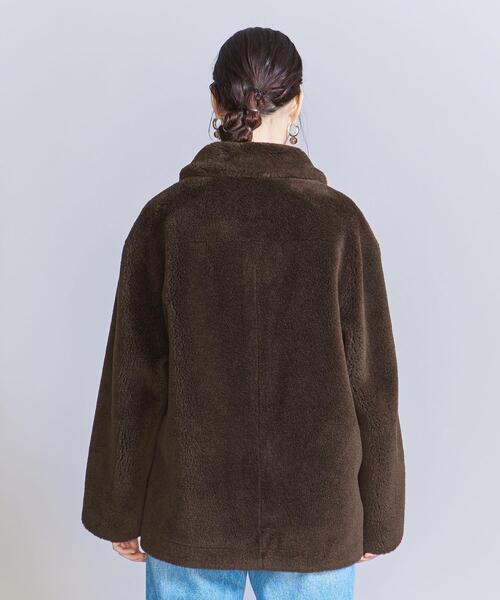 BEAUTY&YOUTH UNITED ARROWS（ビューティーアンドユースユナイテッドアローズ）の「フェイクムートン リバーシブル ボア ブルゾン（ブルゾン・レディース・ダークブラウン・M/S）」の17枚目の写真
