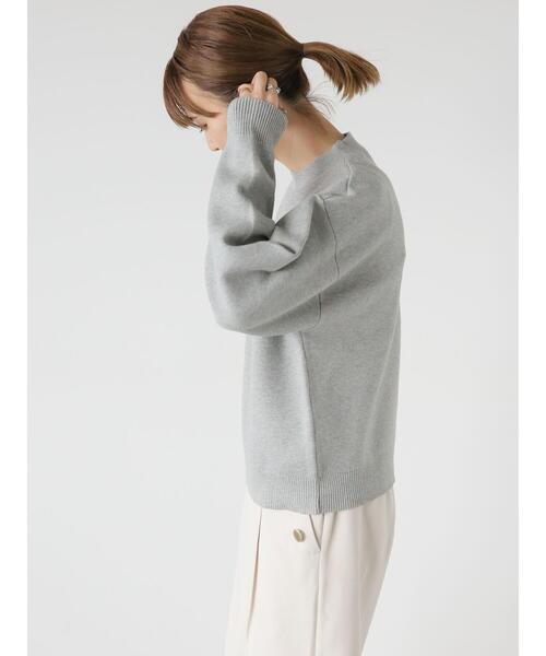 Lugnoncure(ルノンキュール)の「ジャカードロゴプルオーバーニット(ニット/セーター・レディース・ベージュ/グレー/ネイビー・F)」の9枚目の写真