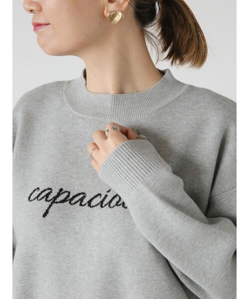 Lugnoncure(ルノンキュール)の「ジャカードロゴプルオーバーニット(ニット/セーター・レディース・ベージュ/グレー/ネイビー・F)」の11枚目の写真