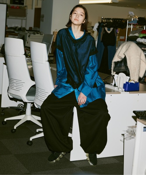 Utusiyo（ウツシヨ）の「vest 薄葉（Tシャツ/カットソー・メンズ・ブラック/グレー・FREE）」の13枚目の写真