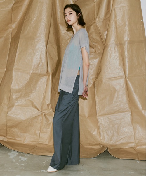 Utusiyo（ウツシヨ）の「vest 薄葉（Tシャツ/カットソー・メンズ・ブラック/グレー・FREE）」の10枚目の写真