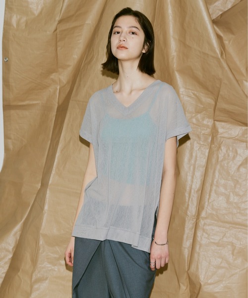 Utusiyo（ウツシヨ）の「vest 薄葉（Tシャツ/カットソー・メンズ・ブラック/グレー・FREE）」の11枚目の写真