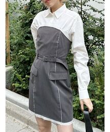 MURUA | シャツドッキングミニワンピース(ワンピース)