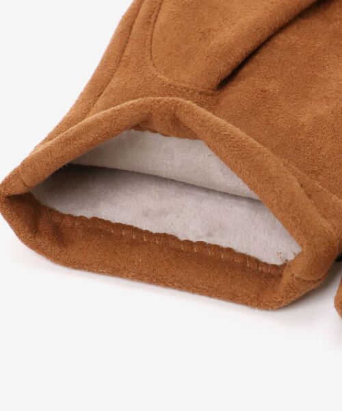 le.coeur blanc(ルクールブラン)の「ストレッチスエードグローブ(手袋・レディース・ベージュ/ブラック・FREE)」の18枚目の写真