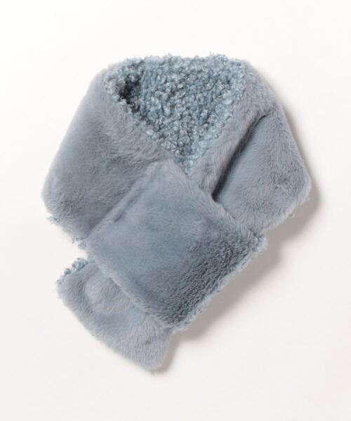 LOWRYS FARM（ローリーズファーム）の「リバーシブルボアマフラー 980735（マフラー・レディース・ブラウン/ブルー/ホワイト・FREE）」の19枚目の写真