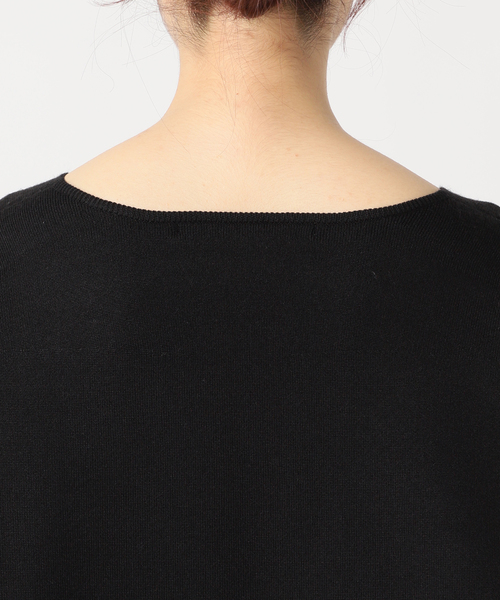 FRAMeWORK（フレームワーク）の「スムースVネックプルオーバー（ニット/セーター・レディース・ブラック/ホワイト・FREE）」の12枚目の写真