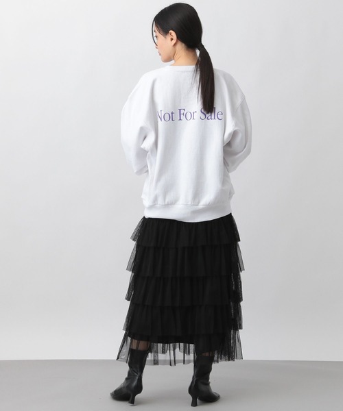 A part by(アパートバイ)の「【コラボ】AOR*A part byロゴスウェット(スウェット・レディース・ライトグレー/オフホワイト・FREE)」の3枚目の写真