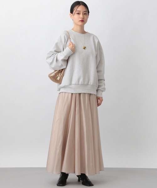 A part by(アパートバイ)の「【コラボ】AOR*A part byロゴスウェット(スウェット・レディース・ライトグレー/オフホワイト・FREE)」の17枚目の写真