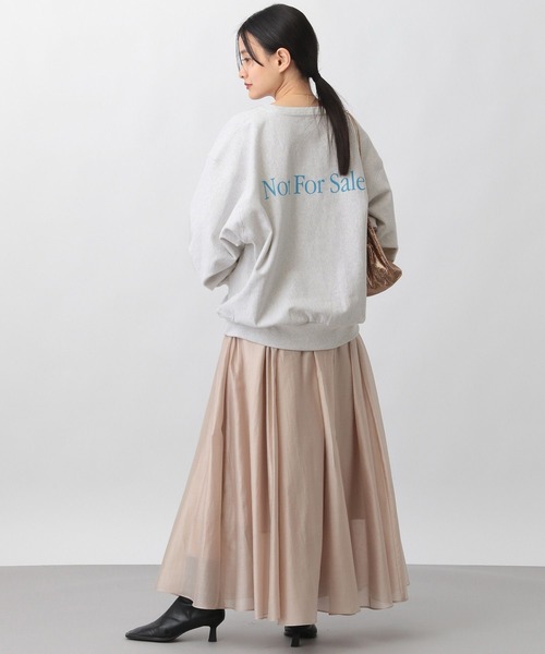 A part by(アパートバイ)の「【コラボ】AOR*A part byロゴスウェット(スウェット・レディース・ライトグレー/オフホワイト・FREE)」の8枚目の写真