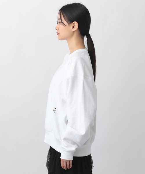 A part by(アパートバイ)の「【コラボ】AOR*A part byロゴスウェット(スウェット・レディース・ライトグレー/オフホワイト・FREE)」の15枚目の写真