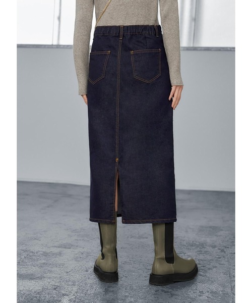 STYLE DELI（スタイルデリ）の「デニム生地ペンシルスカート（デニムスカート・レディース・ネイビー・M）」の10枚目の写真