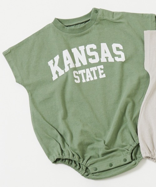 devirock(デビロック)の「デビラボ プリント半袖ゆったりロンパース(ロンパース・キッズ・その他6/その他4/その他7/その他8/その他1/その他2/その他3/その他5・70cm/80cm)」の2枚目の写真