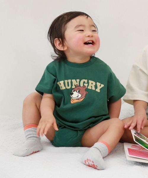 devirock(デビロック)の「デビラボ プリント半袖ゆったりロンパース(ロンパース・キッズ・その他6/その他4/その他7/その他8/その他1/その他2/その他3/その他5・70cm/80cm)」の1枚目の写真