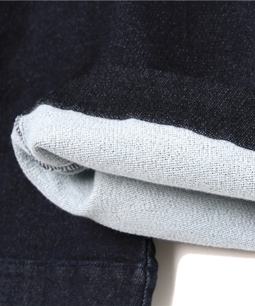 MNEMOSYNE / KID'S（ミネモシュネ）の「【MNEMOSYNE】デニムサロペット（サロペット/オーバーオール・キッズ・インディゴブルー/サックスブルー・120/105/90）」の12枚目の写真