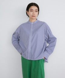 極美品 洗える INED イネド MONTI社製 リネンシャツ ホワイト 7 INED（イネド）の「洗えるリネンシャツ《MONTI/モンティ