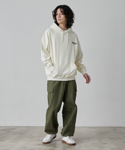 SMITH'S（スミス）の「SMITH'S（スミス）別注ロゴ刺繍パーカー（パーカー・メンズ・オフホワイト/グレー/ネイビー・S/M/L/XL）」の18枚目の写真