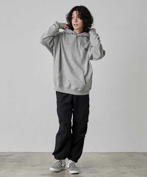 SMITH'S（スミス）の「SMITH'S（スミス）別注ロゴ刺繍パーカー（パーカー・メンズ・オフホワイト/グレー/ネイビー・S/M/L/XL）」の21枚目の写真