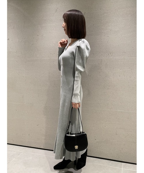 SNIDEL（スナイデル）の「フロントボタンニットワンピース