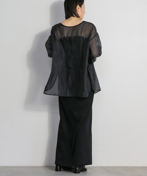オーガンジー2WAYブラウス（シャツ/ブラウス）｜select MOCA（セレクト