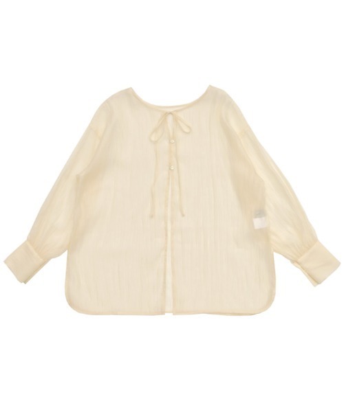 select MOCA(セレクトモカ)の「オーガンジー2WAYブラウス(シャツ/ブラウス・レディース・アイボリー/ブラック/モスグリーン・FREE)」の9枚目の写真