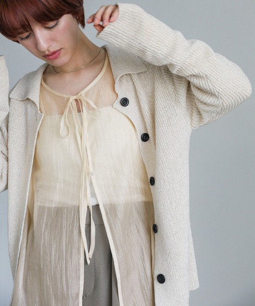 select MOCA(セレクトモカ)の「オーガンジー2WAYブラウス(シャツ/ブラウス・レディース・アイボリー/ブラック/モスグリーン・FREE)」の18枚目の写真