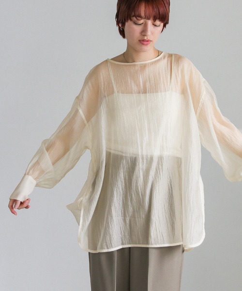 オーガンジー2WAYブラウス（シャツ/ブラウス）｜select MOCA（セレクト