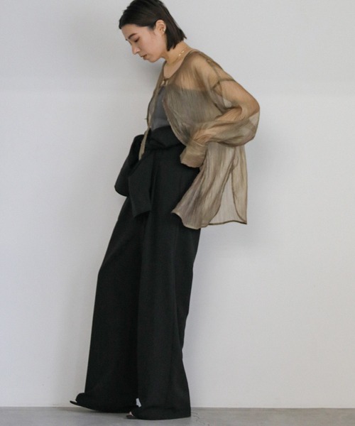 オーガンジー2WAYブラウス（シャツ/ブラウス）｜select MOCA（セレクト