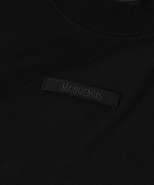 JACQUEMUS（ジャックムス）の「LE TSHIRT GROS GRAIN - ML（Tシャツ/カットソー・レディース・ホワイト/ブラック・XS/S）」の4枚目の写真