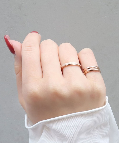 blackdia ocean(ブラックダイヤオーシャン)の「blackdia ocean 3点セットリング 金属アレルギー対応(リング・レディース・シルバー/ピンクゴールド/ゴールド/シルバー系その他/ゴールド系その他・18号/16号/14号/11号/9号/12号)」の12枚目の写真