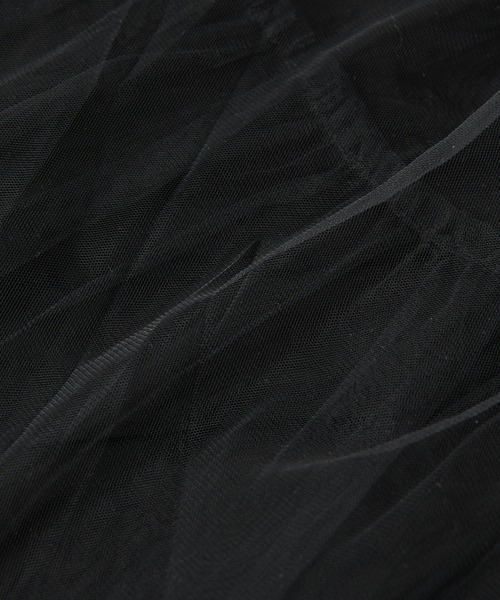 RIVE DROITE(リヴドロワ)の「2WAY/レイヤードチュールスカート(スカート・レディース・チャコールグレー/ブラック・FREE)」の19枚目の写真