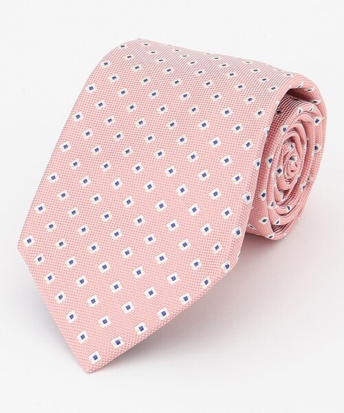 J.PRESS(ジェイプレス)の「【VINTAGE JACQUARD COLLECTION】小紋柄 ネクタイ(ネクタイ・メンズ・オレンジ系8/サックスブルー系8/ピンク系8/ネイビー系8/ライトイエロー系8・F)」の4枚目の写真