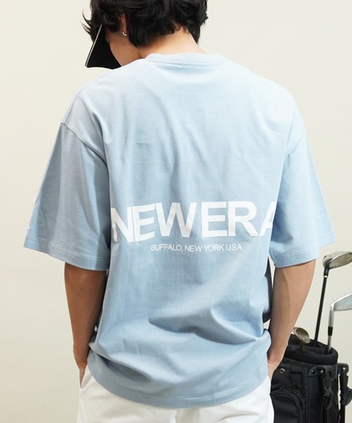 NEW ERA（ニューエラ）の「NEW ERA/ニューエラ 半袖Tシャツ バックプリント ブランドロゴ 14121850/14121851/14121852/14121853（Tシャツ/カットソー・メンズ・ブラック/ストーン/ライトブルー/ホワイト・M/L/XL/2XL）」の4枚目の写真
